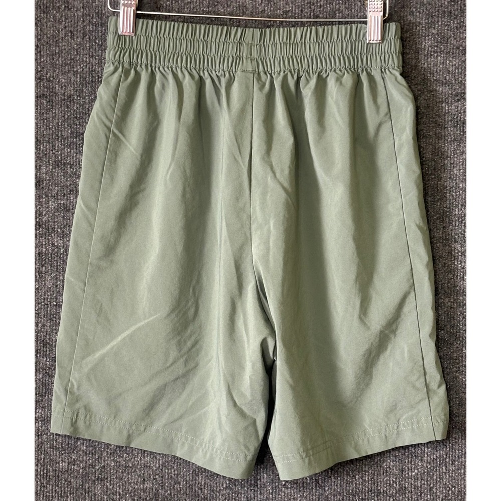 Puma Mens Sage Green Athletic Training Shorts Small Elastic Waist 7 Inch Inseam - Picture 4 of 7